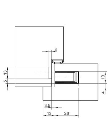 Bild Magnetplatte, KCM 50 /H, abgerundet, edelstahl - Simonswerk-2