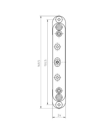 Bild Aufnahmeelement VARIANT VX 2501 3D N verzinkt - Simonswerk-2