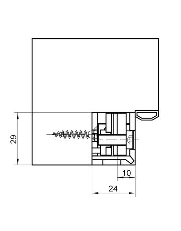 Bild Abdeckwinkel VARIANT VX 2560 KK N ktg/ktg,edelstahl matt - Simonswerk-3