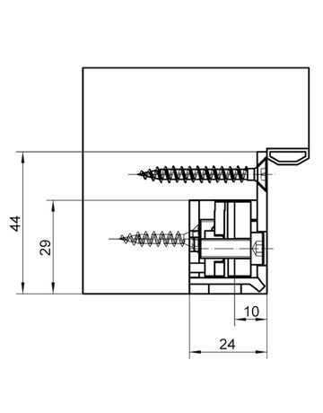 Bild Aufnahmeelement VARIANT VX 2501 3D N verzinkt - Simonswerk-4