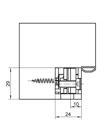 Bild Aufnahmeelement VARIANT VX 2501 3D N verzinkt - Simonswerk-5