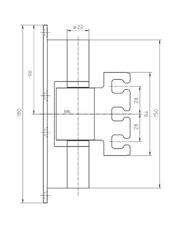 Bild Haustür- Klemmschutz, für Türband, VARIANT® VX 7099, edelstahloptik - SIMONSWERK-2
