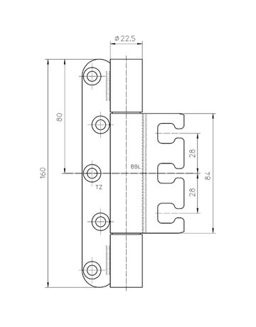 Bild Objektband VARIANT VX 7939/160-4 VBR+ Ø22,5/400kg,edelstahl matt - SIMONSWERK-2
