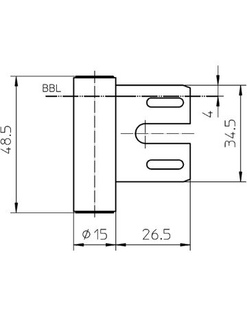 Bild Rahmenteil VARIANT V 8000 WF 4 NOV/NUV DL-R, vernickelt-2