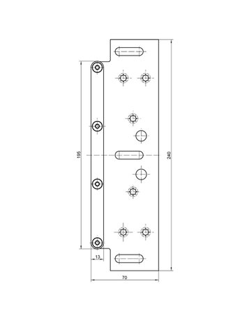 Bild Magnetplatte, KCM 50 /H FZ, kantig, edelstahl - SIMONSWERK-2