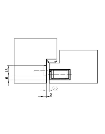 Bild Magnetplatte, KCM 50 /H, abgerundet, edelstahl - SIMONSWERK-5