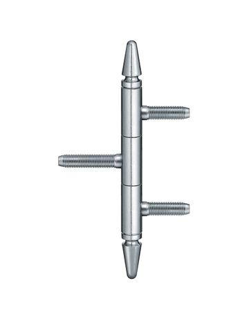 Fenster- Einbohrband, BAKA® C 1-13ZK G13, für Kippflügel, 3-teilig, Ø 13mm, topzink - Simonswerk