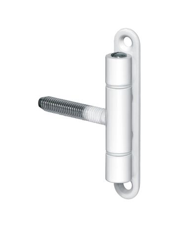 Fenster- Einbohrband, SIKU® K 3273 WF, für Kippflügel, 2-teilig, Ø 13mm, verkehrsweiß, pulverbeschichtet