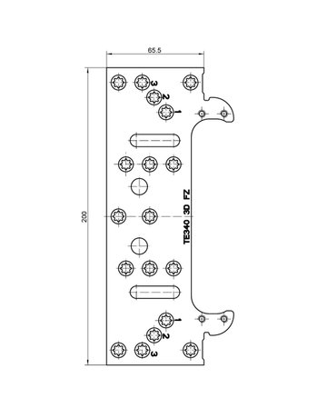 Bild Aufnahmeelement TECTUS TE 340 3D FZ verzinkt - SIMONSWERK-2