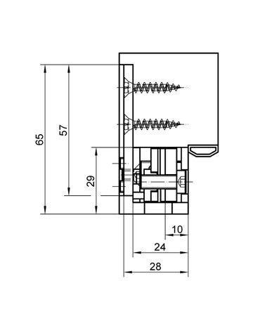 Bild Aufnahmeelement VARIANT VX 2505 3D N verzinkt - SIMONSWERK-4