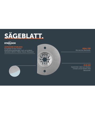 Bild Sägeblatt, Ø 85 mm, Aufnahme SL - Fein-1