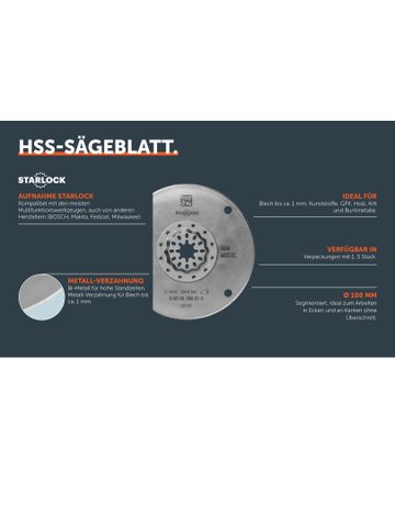 Bild HSS-Sägeblatt, Ø 100 mm, VE 1 St, Aufnahme SL - Fein-1