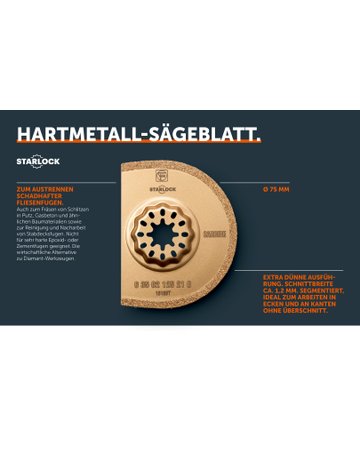 Bild Hartmetall-Sägeblatt, Ø 75 mm, VE 1 St, Aufnahme SL - Fein-2