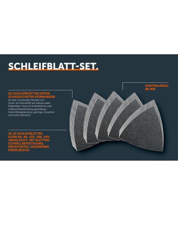 Bild Schleifblatt-Set, Kantenlänge 80 mm - Fein-2
