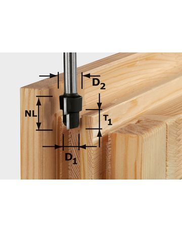 HW-STUFENFRÄSER 12 MM SCHAFT HW D16,3/12,3/9,3 - Festool