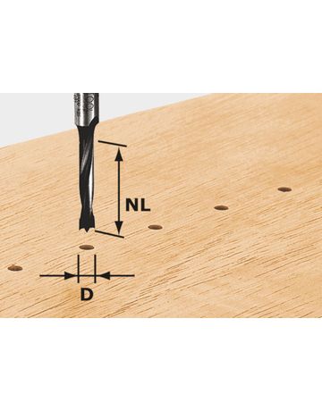Dübelbohrer HW S8 D3/16 Z - Festool