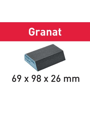 Schleifblock 69x98x26 120 CO GR/6 Granat