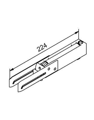 Bild Objekttür-Einzugsdämpf., für Schiebetür, SmartStop, FG 140, Flügelgewicht max. 140kg-1