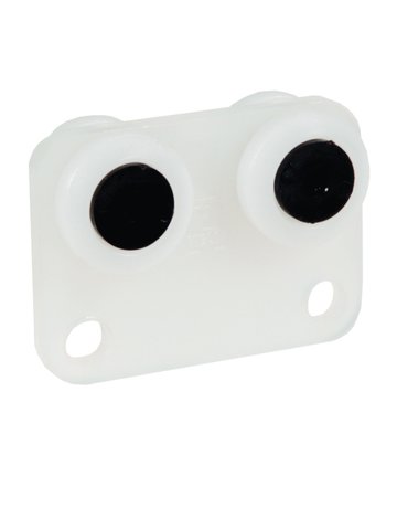 Bild Vorhangrolle,für Profil-Nr.13 19 V,Rollen Ø15,8mm,Tragl.2,5kg,KF weiß - HELM-0