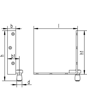 Bild Schiebetor-Führungsrolle,350 links für U-Schiene 340,Stahl - HELM-1