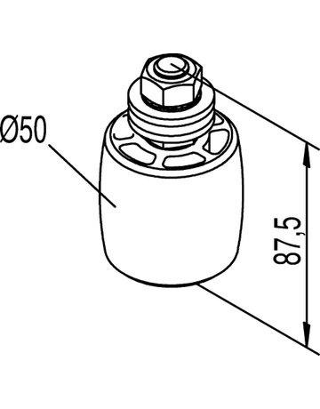 Bild Schiebetor-Obere Führungsrolle,969 E Stahl - HELM-1