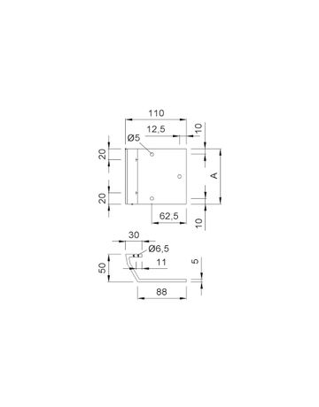 Bild KWS Stütze E6 8607, gekröpft, EV1-1