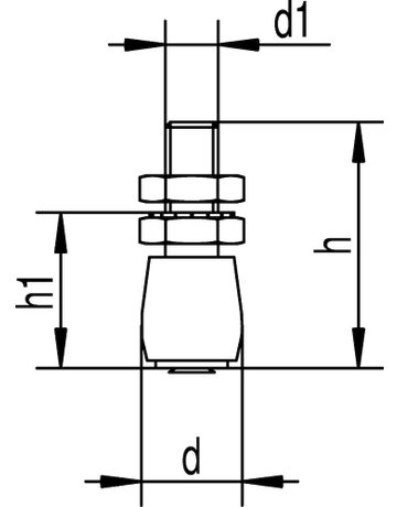 Bild Schiebetor-Führungsrolle, 549 S, für U-Schiene 540 - Helm-1