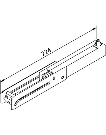 Bild Objekttür-Einzugsdämpfung, für Schiebetür, SmartStop, FG 50, Flügelgewicht max. 50kg-1