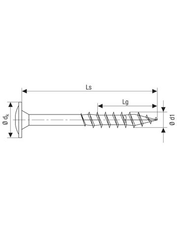 Bild Spax Holzschraube Hi.FORCE Tellerkopf 6x160mm,Teilgw,Innensechsrund T30,WIROX-1