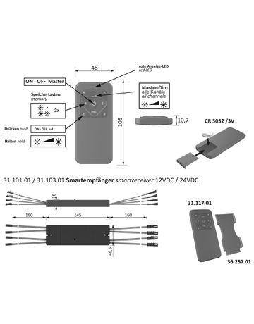 Bild 4-Mitter Fernbedienung 4-Kanal Sender Zigbee Typ Basic - Halemeier-2