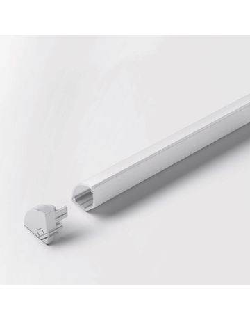 LED ChannelLine H Profil, opal L=3000, Alu- und Abdeckprofil - Halemeier