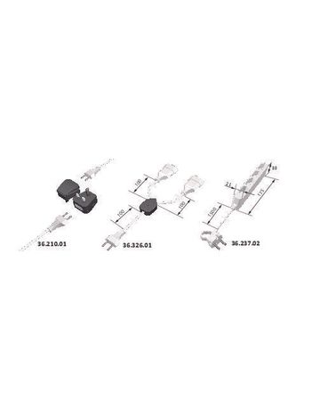 Bild 4-fach HV-Verteiler ws, EFKuppl. 1xCEE 7/17, 1.5m, 4x Eurokuppl. - Halemeier-3