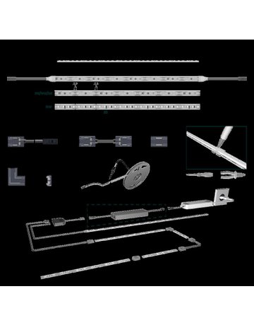 Bild Versa Inside 1200 12VDC mw 2x120LED/m L=3m 8W/m LTG 2x1,8m M1 - Halemeier-5