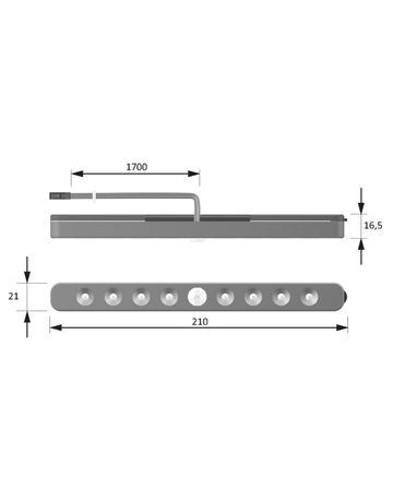 Bild LuckyLine 2er Set ww Alu Optik LED-Verl., Montagewinkel, EVG - Halemeier-3