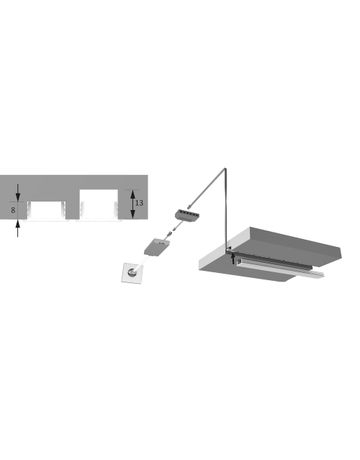 Bild LED ChannelLine F Profil, opal L=2000, Abdeckprofil - Halemeier-1