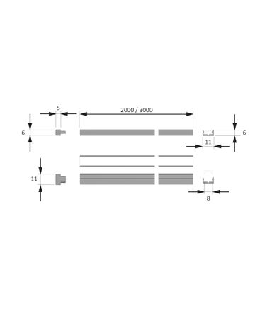 Bild LED ChannelLine i Profil, opal L=2000, Alu-und Abdeckprofil-1