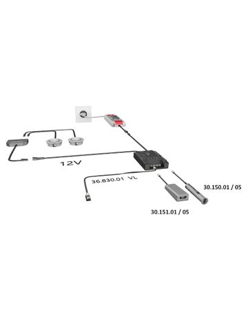 Bild MultiSwitch2 Infrarot Einbohrsensor Türkontaktschalter, 3m Ltg. - Halemeier-1