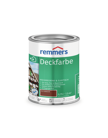 Bild Deckfarbe rotbraun 0.75 l - Remmers-0