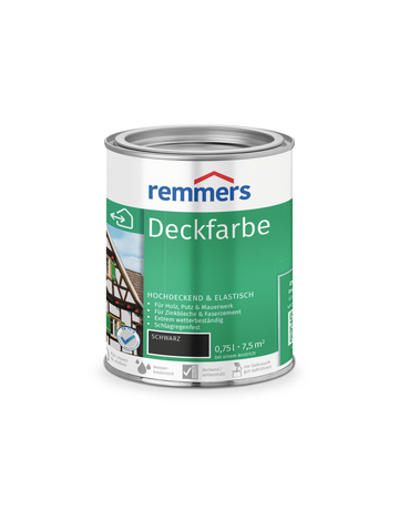 Bild Deckfarbe schwarz 0.75 l - Remmers-0