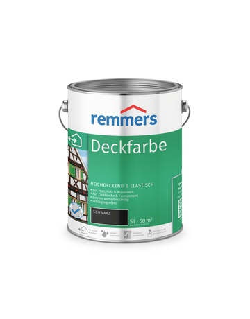 Bild Deckfarbe schwarz 5 l - Remmers-0