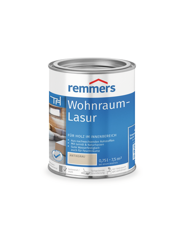 Wohnraum-Lasur antikgrau 0.75 l - remmers