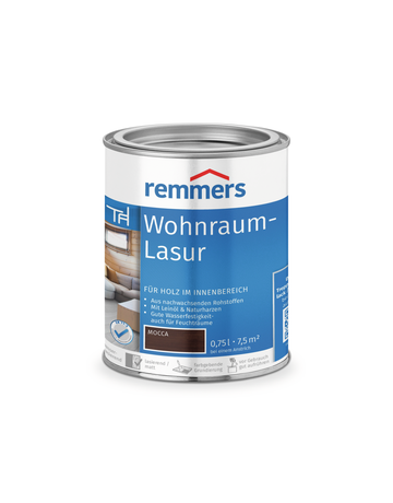 Wohnraum-Lasur mocca 0.75 l - remmers