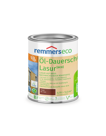 Öl-Dauerschutz-Lasur [eco] teak (RC-545) 0.75 l - remmers