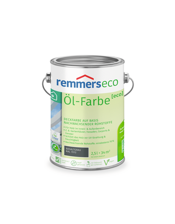 Öl-Farbe [eco] basaltgrau (RAL 7012) 2.50 l - remmers