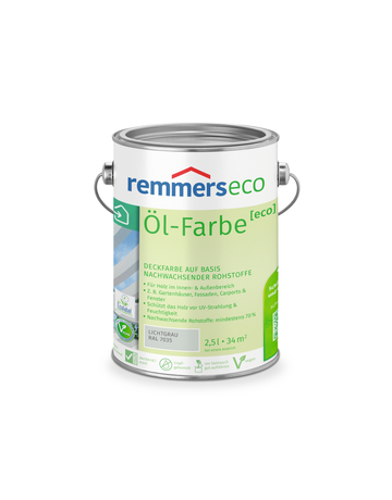 Öl-Farbe [eco] lichtgrau (RAL 7035) 2.50 l - remmers