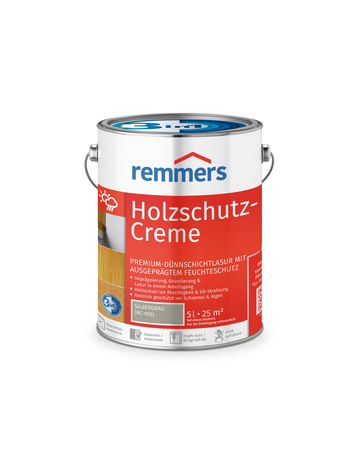 Holzschutz-Creme 3in1 silbergrau (RC-970) 5 l - remmers