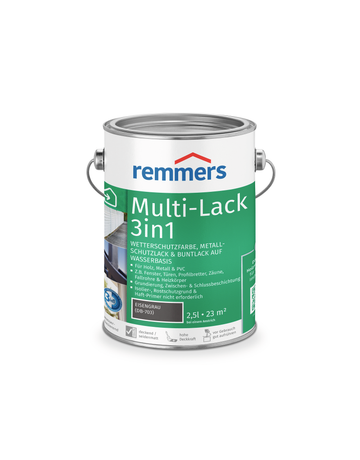Bild MULTI-LACK 3in1 eisengrau (DB-703) 2,5 ltr. - Remmers-0