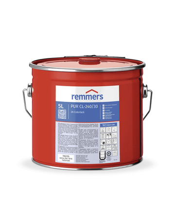 PUR CL-240-Colorlack weiß (RAL 9016) halbmatt 5 l - remmers