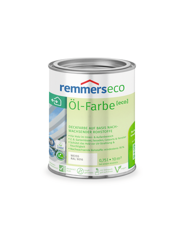 Öl-Farbe [eco] weiß (RAL 9016) 0.75 l - remmers