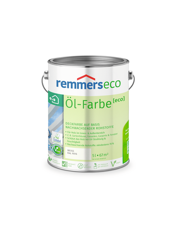 Öl-Farbe [eco] weiß (RAL 9016) 5 l - remmers